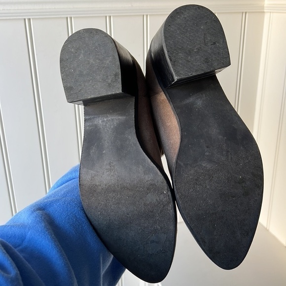 Abound Brown Faux Suede Booties Size 7 - Picture 10 of 14